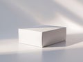 Blank rectangular box mockup for packaging and branding design. Royalty Free Stock Photo