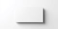 Blank rectangular card on a white background Royalty Free Stock Photo