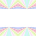 Blank rectangular frame with colorful background in geometric lines of different pastel colors Royalty Free Stock Photo