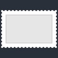 Blank Rectangular Postage Stamp Royalty Free Stock Photo
