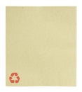 Blank recycle paper isolated