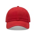 Blank Red Baseball Cap Front View Isolated Royalty Free Stock Photo
