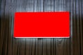 Blank red Billboard Royalty Free Stock Photo