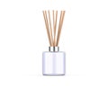 Blank reed diffuser aroma stick fragrance scent perfume paper box packaging for mockup template Royalty Free Stock Photo