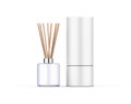 Blank reed diffuser aroma stick fragrance scent perfume paper box packaging for mockup template