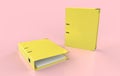 Blank ring binder folder design mockup. Royalty Free Stock Photo