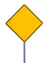 Blank Road Sign