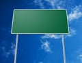 Blank road sign Royalty Free Stock Photo