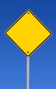 Blank Road Sign (with Path) Royalty Free Stock Photo