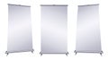 Blank roll-up banner