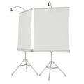 Blank Roll Up Expo Banner Stand on Tripod Royalty Free Stock Photo