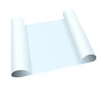 Blank Rolled Paper Royalty Free Stock Photo