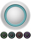 Blank round illumitated buttons