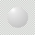 Blank round sphere ball of white. Modern abstract vector sign Royalty Free Stock Photo