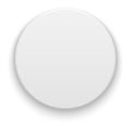 Blank round sticker template. White realistic circle