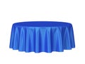 Blank round tablecloth Royalty Free Stock Photo