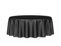 Blank round tablecloth Royalty Free Stock Photo