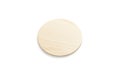 Blank round wood plate mockup, side view Royalty Free Stock Photo