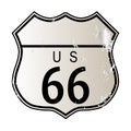 Blank Route 66 Sign Royalty Free Stock Photo