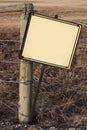 Blank Rustic Sign