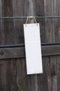 Blank rustic wood sign