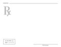 Blank Rx prescription form. Royalty Free Stock Photo