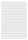 Blank sheet of empty music paper with 24 staves