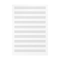 Blank sheet music page template. Empty music folio page