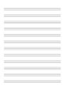 Blank Sheet Music Sheet for the notation of a voice or solo instruments Blank Sheet Music vector