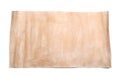 Blank sheet of old parchment paper on white, top view Royalty Free Stock Photo