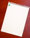 Blank sheet paper Royalty Free Stock Photo