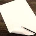 Blank sheet of paper Royalty Free Stock Photo