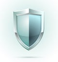 Blank shield security icon Royalty Free Stock Photo