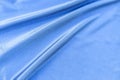 Blank shiny blue fabric texture background Royalty Free Stock Photo
