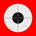 Blank shooting target Royalty Free Stock Photo