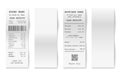 Blank shop receipts Royalty Free Stock Photo