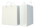 Blank shopping paper bags set.