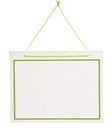 Blank Sign With Bright Green Cord 2