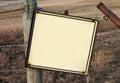 Blank Sign - closeup