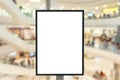 Blank sign with copy space for your text message or content in the modern shopping mall. Royalty Free Stock Photo