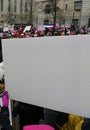 Sign, Copy Space, Womens March, Washington, DC, USA