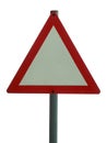 Blank sign - triangular