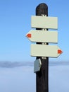 Blank signpost Royalty Free Stock Photo