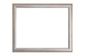 Blank silver and gold picture frame Royalty Free Stock Photo