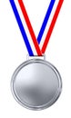 Blank silver medal