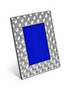 Blank silver photo frame.