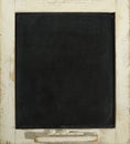 Blank slate blackboard and chalk Royalty Free Stock Photo