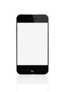 Blank smart phone with clipping path Royalty Free Stock Photo