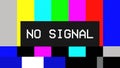 No signal pattern VCR