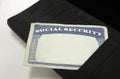 Blank Social Security Card Royalty Free Stock Photo